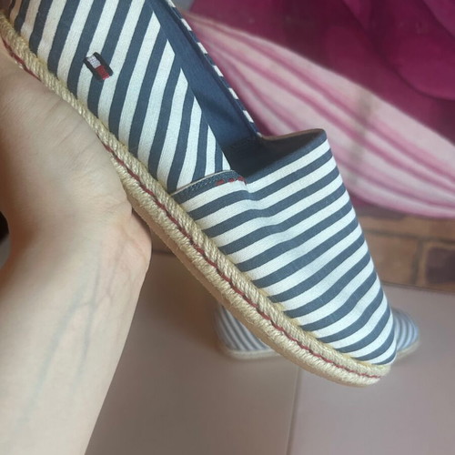 Tommy Hilfiger Nautical Stripe Espadrilles, size 38, with box
