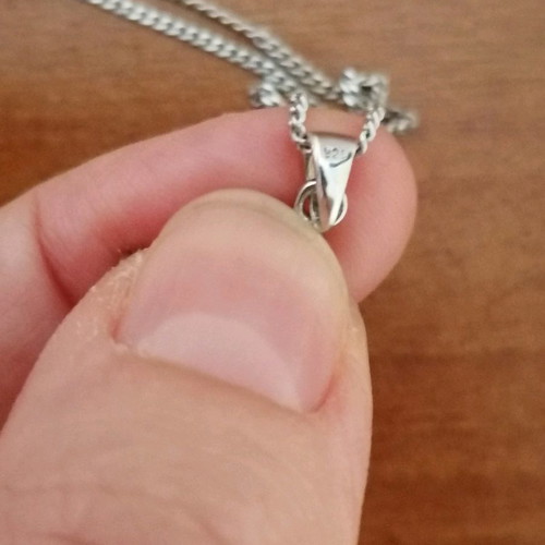 Silver cross 925 with zircon and silver chain 925 new