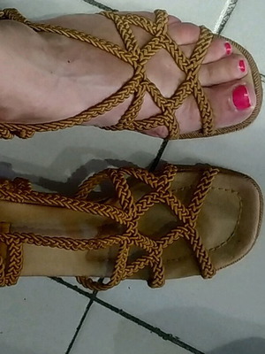 RAS summer shoes like new, platform sandals 10 cm, beige brown