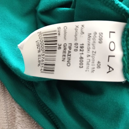 Lola jersey midi dress with sleeves new, green size 36