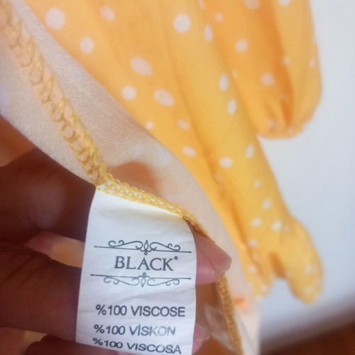 Dress Black & Black new, white and yellow, medium size