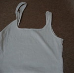 Women's white crop top like new, size S