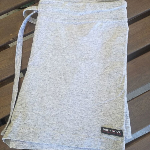 Cotton shorts Bodymove medium size like new, grey melange