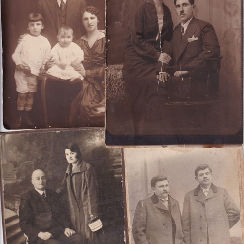 Cardboard photos used, pack of 19, portraits