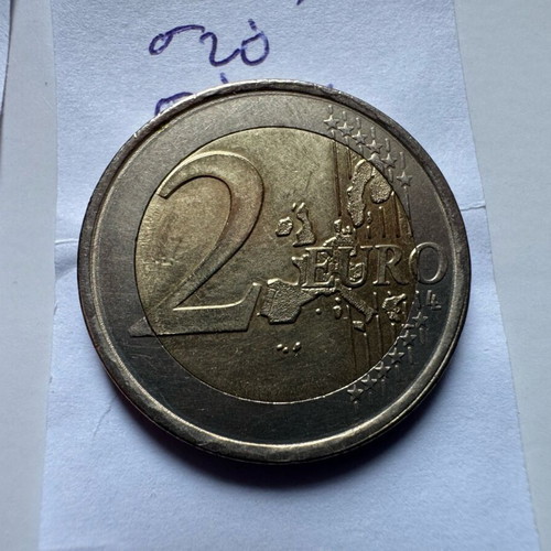 2 Euro 2004 Discobolus varieties errors used