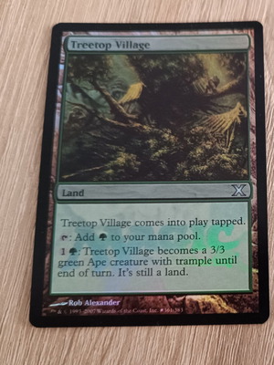 Treetop Village MTG land card mint foil