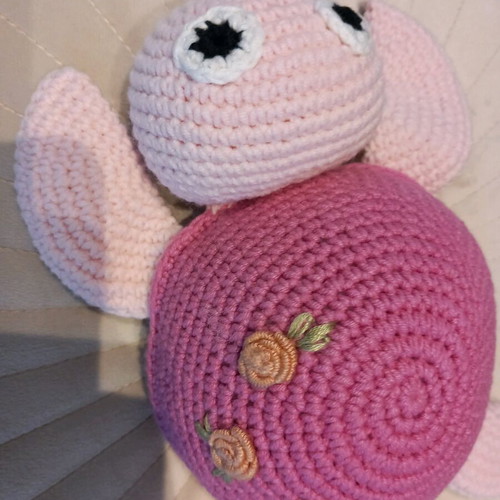 Toy handmade knitted turtle doll 19 cm new