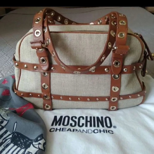 Moschino Cheap and Chic women's handbag like new, canvas and leather