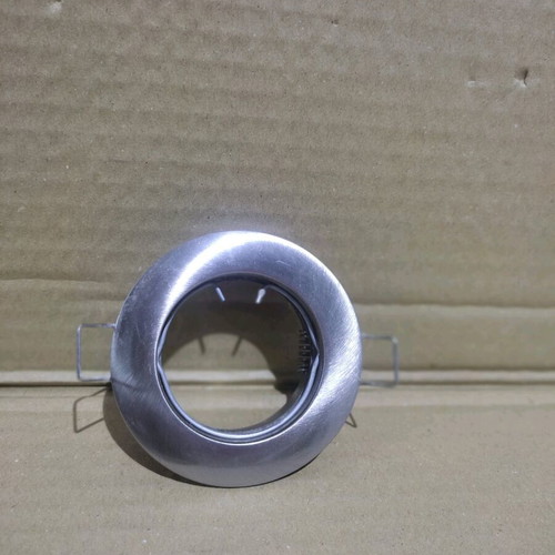 Round recessed silver matte fixed MR16 spot new