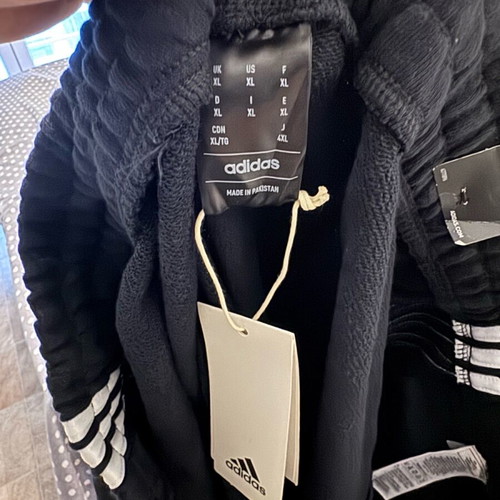 Adidas φόρμα XL regular fit με ρίγες καινούργια, μαύρο και άσπρο