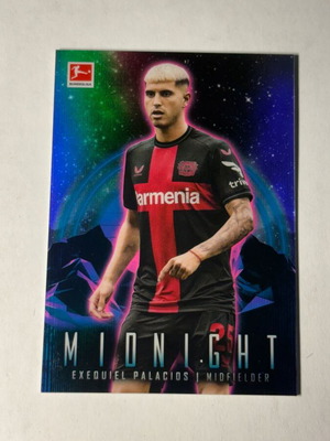 Topps 2024 Bundesliga Midnight Exequiel Palacios card like new