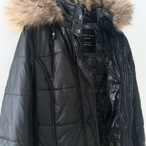 Philipp Plein Couture women's black jacket with fur like new, size large
