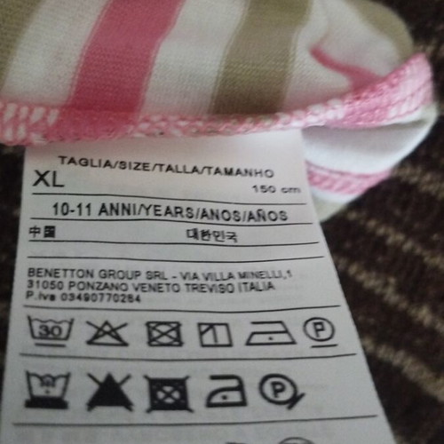 Benetton top and Orchestra shorts set for 10-year-old girl, like new, pink