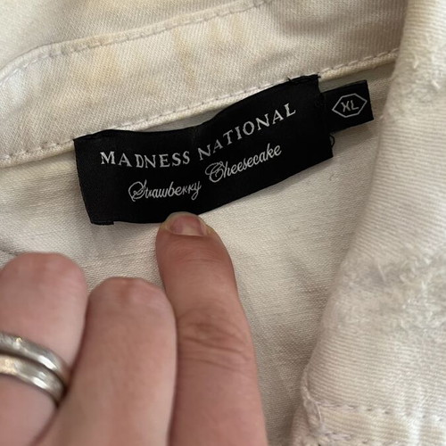 Stylish vest like new, white, size M