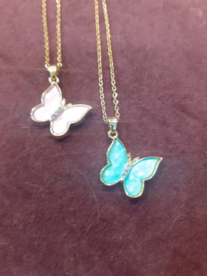 Κολιέ παιδικό κόσμημα πεταλούδα καινούργιο Άπεφθον