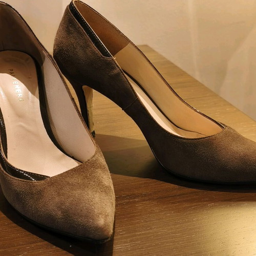 Petridis heels used, brown, size 39, genuine leather