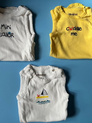 Baby bodysuits used, pack for 6-month-old boy