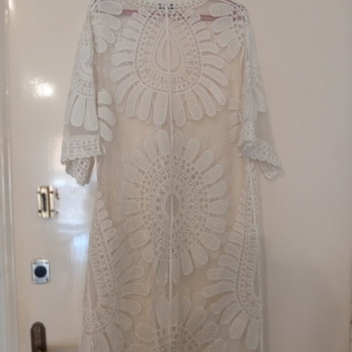 Kimono one size white new O2 OW2