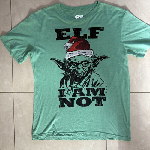 Star Wars Yoda Elf I Am Not T-shirt like new, men's S