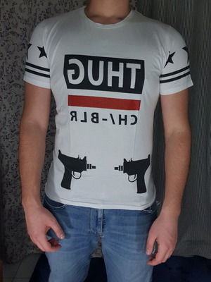 After t-shirt μεταχειρισμένο, μέγεθος XL, λευκή μπλουζ