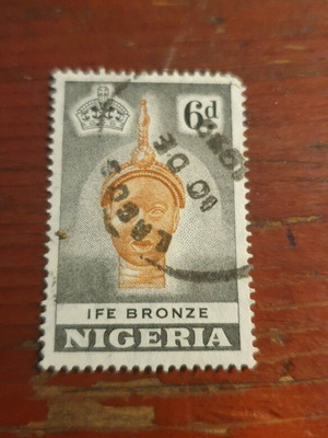 Γραμματόσημο Nigeria 6d 1953 μεταχειρισμένο, fine used