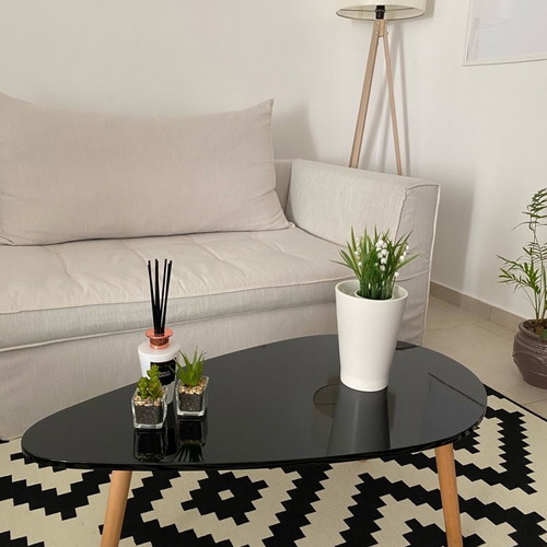 Wooden coffee table new with glossy lacquer surface