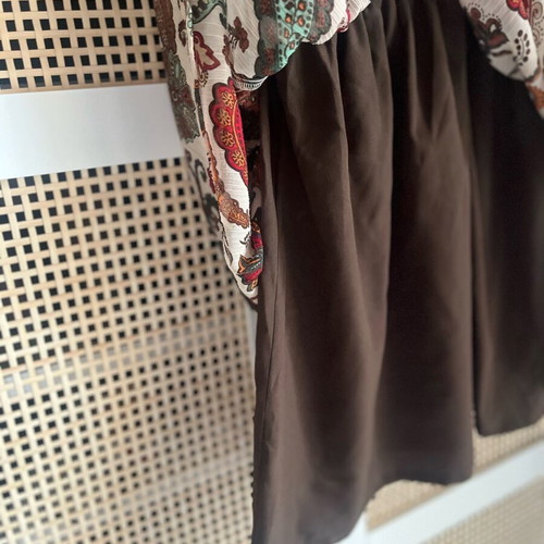 Benetton dress with paisley new, red multicolor, size M
