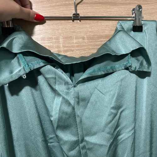 Dress satin maxi turquoise like new