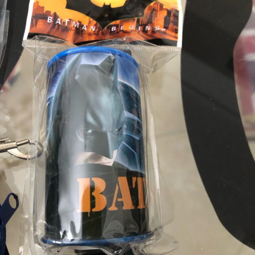 Batman Begins Movie school set with 5 pencils pen sharpener eraser and new coin purse