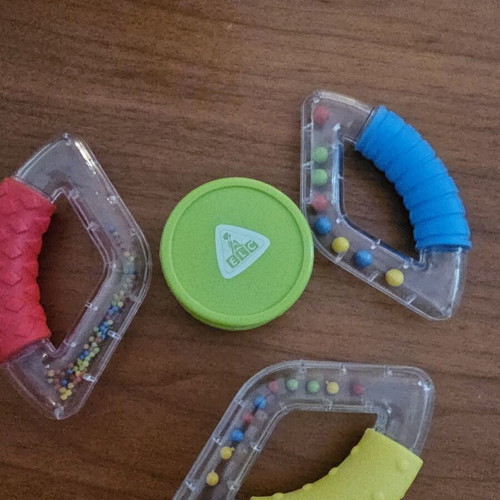 Fisher-Price and ELC rattles like new, detachable ELC steering wheel