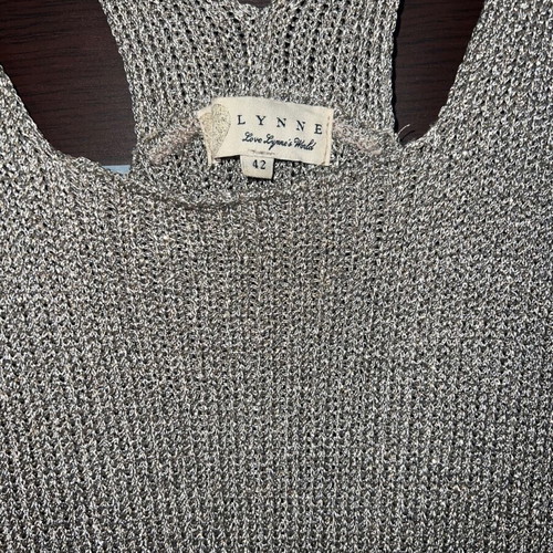 Lynne blouse gold medium like new with crisscross back