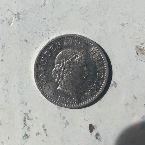 10 Rappen 1989 Switzerland coin used