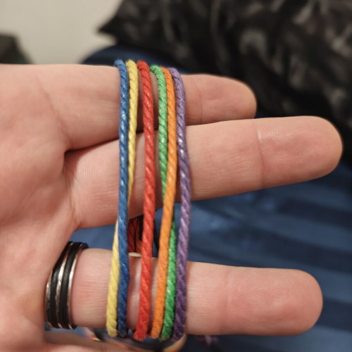 Macrame bracelets new, multicolor and black