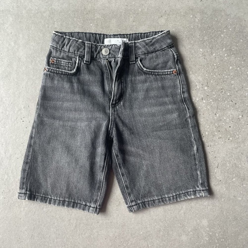 Zara Jeans Bermuda for Boys 8 Years Like New, Dark Gray, 128 cm