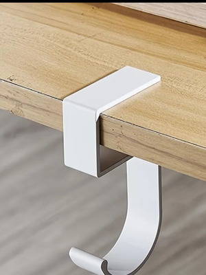 Μεταλλικός γάντζος γραφείου καινούργιος για τσάντες ή ακουστικά