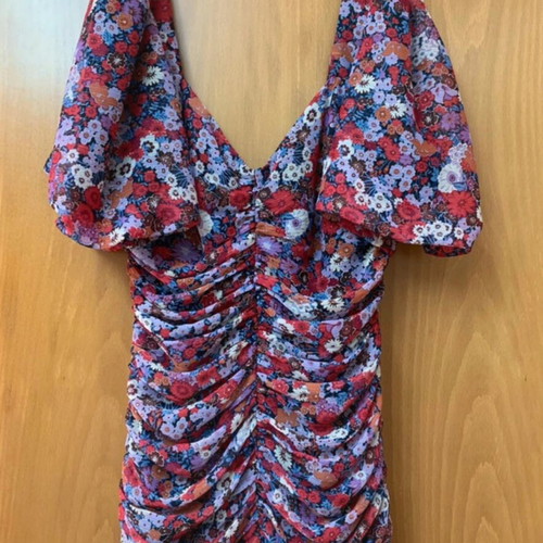 Zara mini dress like new, colorful, size small