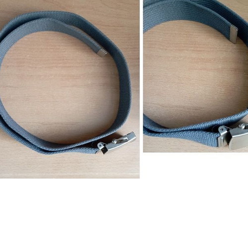 Gray Belt - Length: 115cm (109 until the buckle)