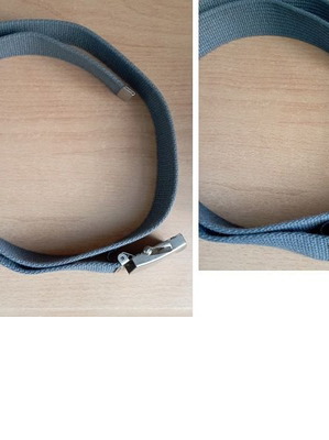 Gray Belt - Length: 115cm (109 until the buckle)