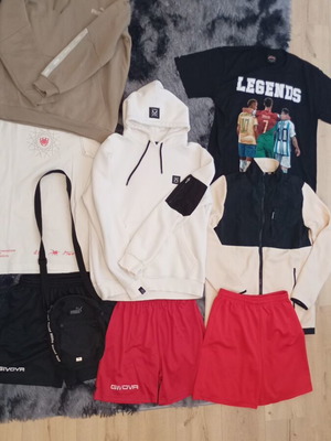 Set of 10 summer and winter clothes, size Small, Puma bag included
