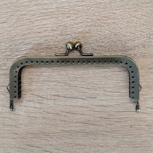 Metal bag frame clasp 12.5cm new (click clack)