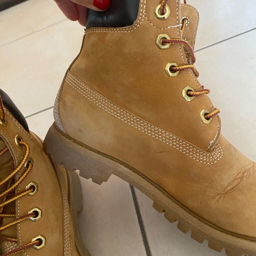 Timberland women's hiking boots like new, orange, size 37.5