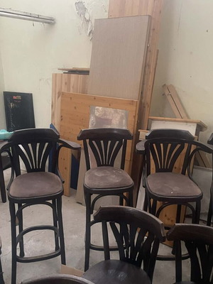Cafe stools used, set of 4
