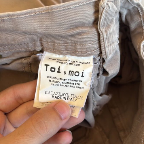 Toi&Moi women's pants size S beige like new