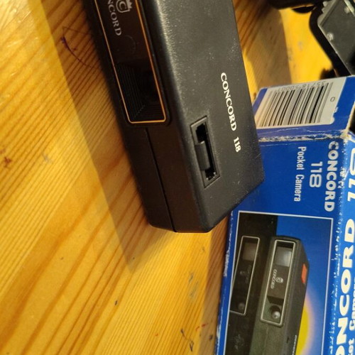 Two cameras used with walkman gift