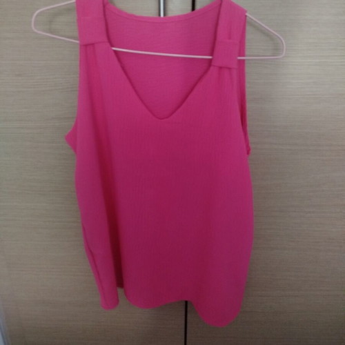 Sleeveless summer blouse Italy, new, pink, one size