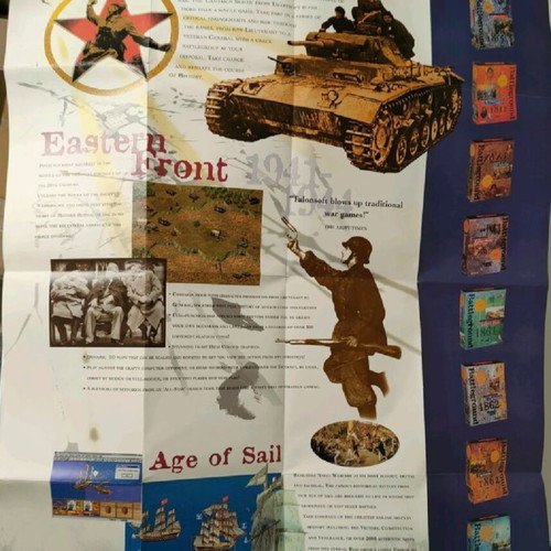 Talonsoft's Eastern Front BIG BOX PC used with large poster