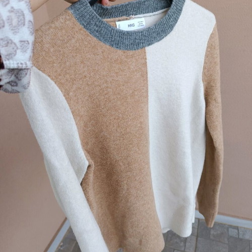 Mango two-tone pullover like new, size S