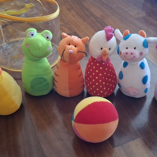 Lilliputiens Farm Animal Bowling Set like new