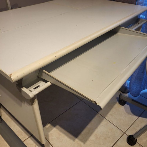 Computer desk Italian origin used with adjustable height and drawer