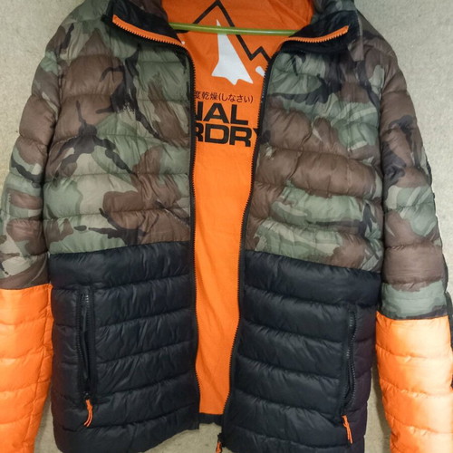 Superdry men's jacket large, like new, multicolor